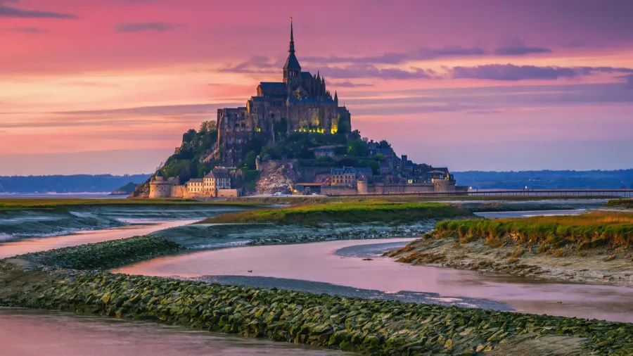 saint michaels mount is an island commune in normandy the