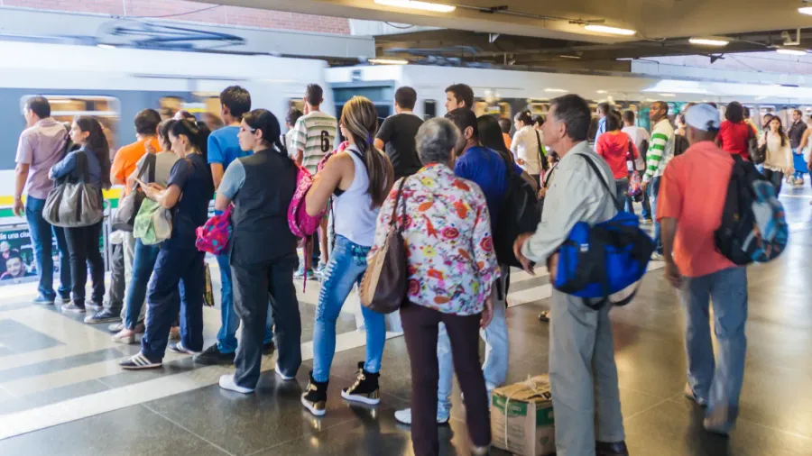 san antonio station of medellin metro