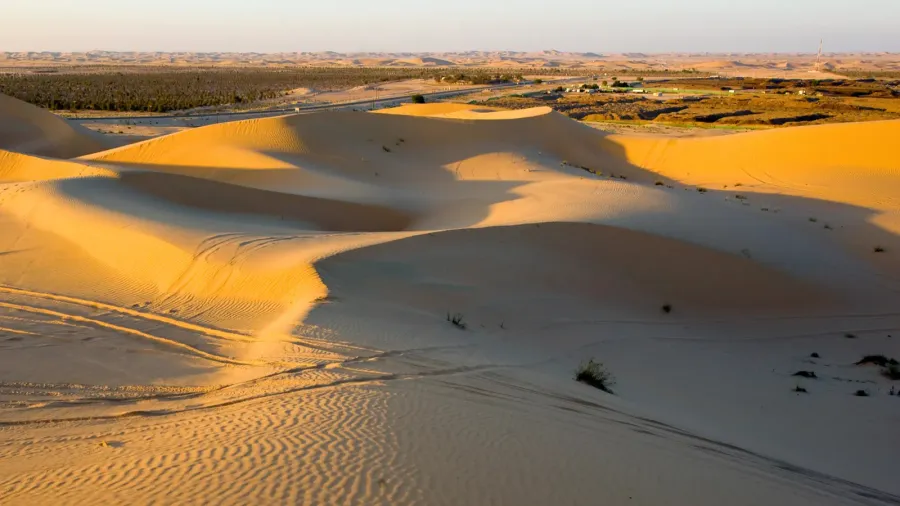 sand dunes in desert
