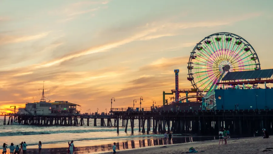 santa monica pier la