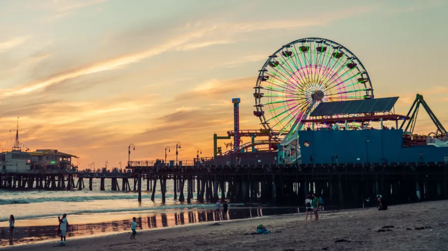 santa monica pier la