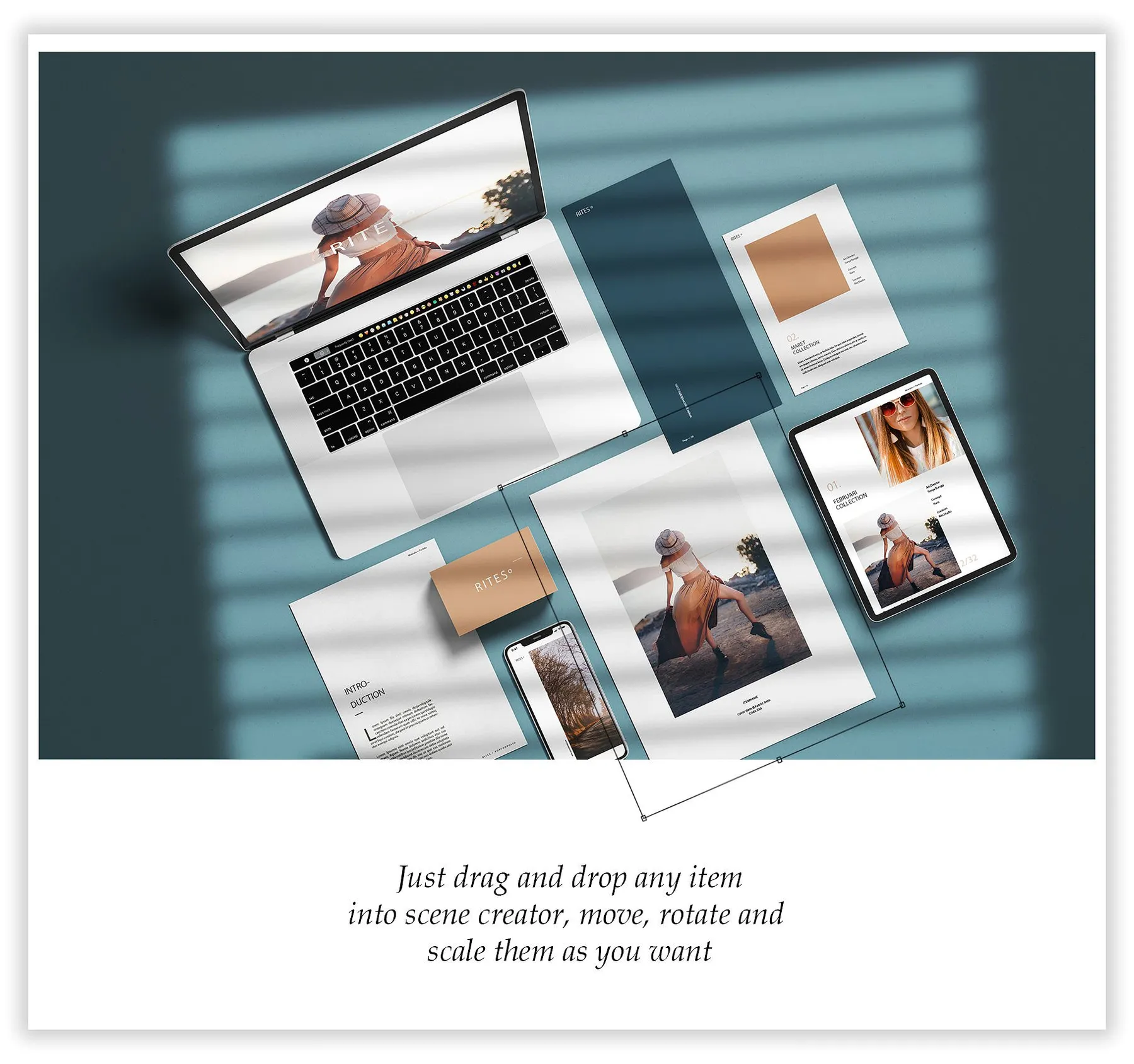 example of one of the scenes included in the mockup.