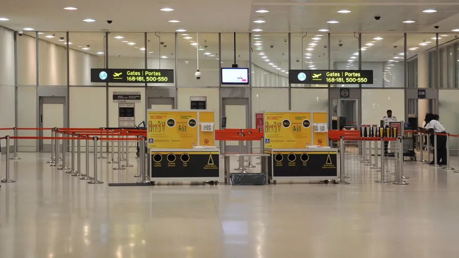 security screening point of pearson airport