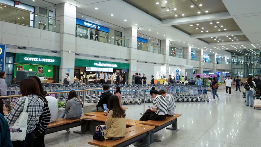 seoul south korea  october 11 2025  travelers waiting