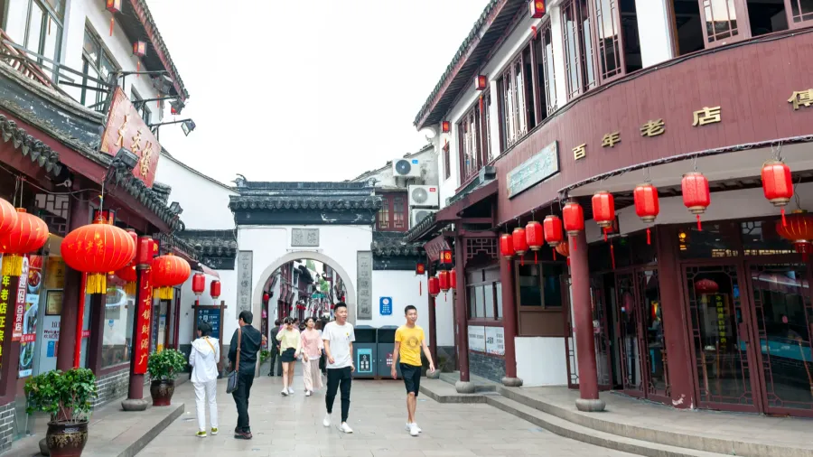 shanghai china  september 2019 buildings and shophouses built in
