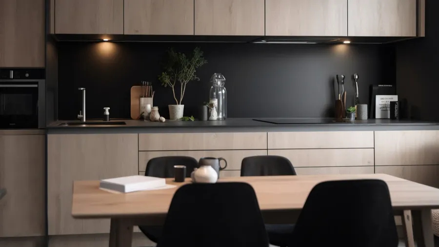 simple minimalist modern kitchen cozy comfortable and elegant for house