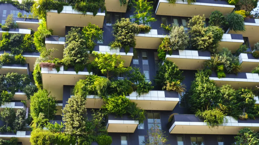 skyscraper vertical forest in milan