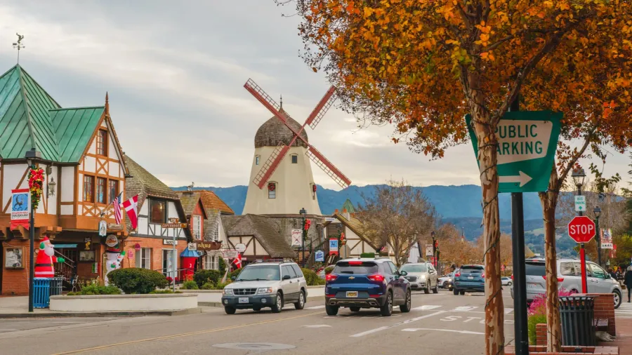 solvang california usa december 8 2022 solvang main