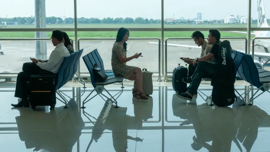 surabaya indonesia  april 28th 2014  departure waiting room