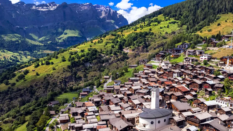 switzerland scenic places albinen is one of the most beautiful