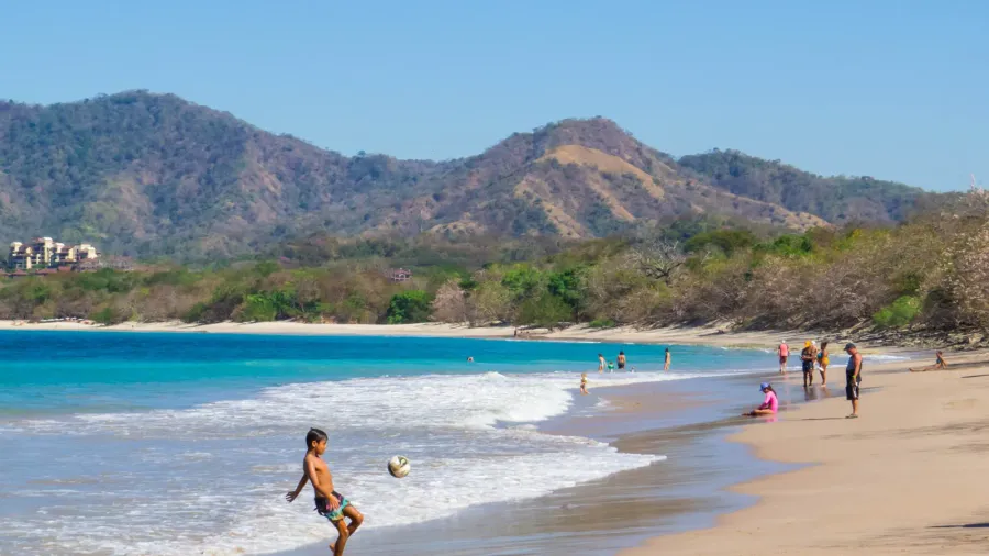 tamarindo costa rica  february 7 2024 people on the