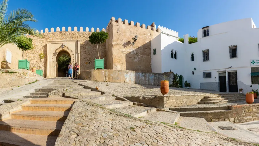 tangier morocco october 15th 2022  bab elassa portal on