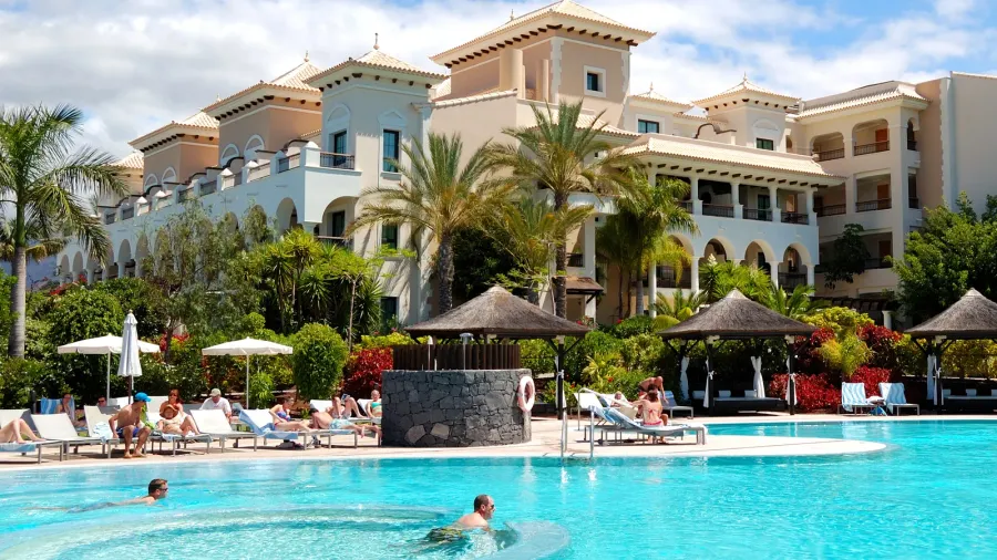 tenerife island spain  may 21 the tourists enjoying their