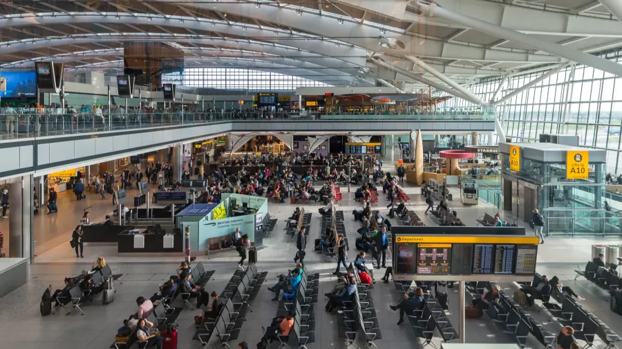 terminal of heathrow airport in london