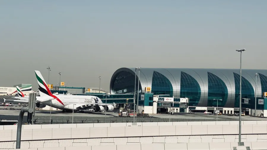 the airport in the mezmerising city of dubai in united