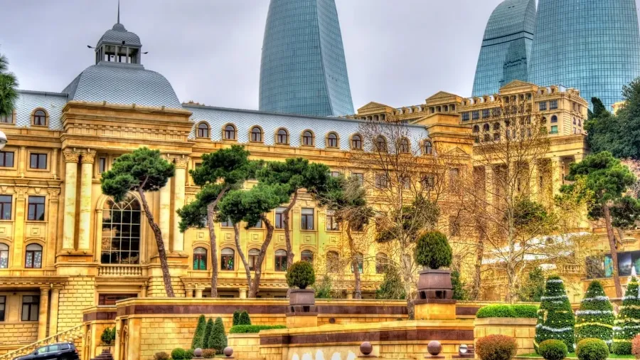 the city centre of baku