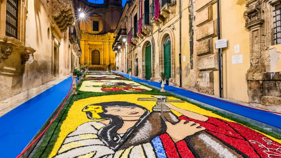 the flower festival 2018 of noto in sicily