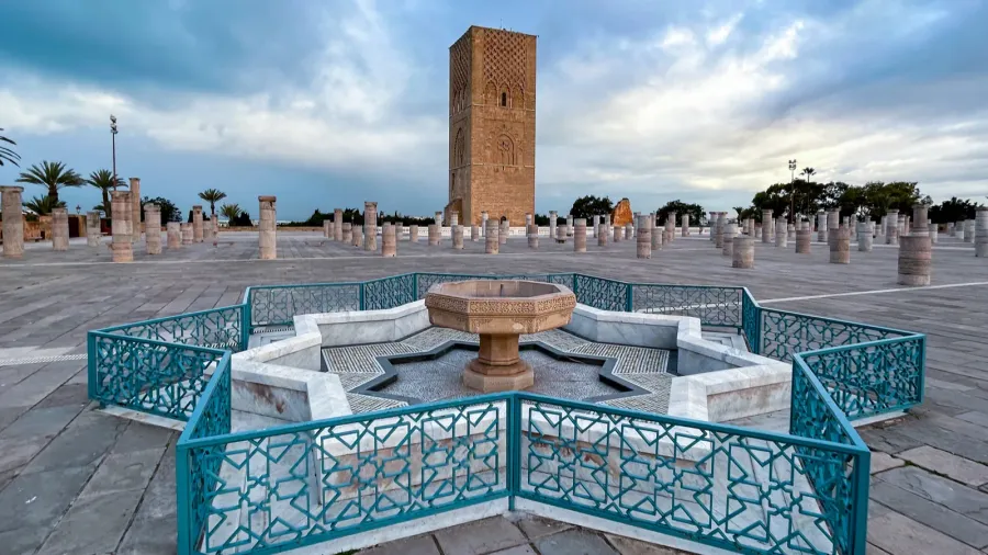 the hassan tower in rabat morocco