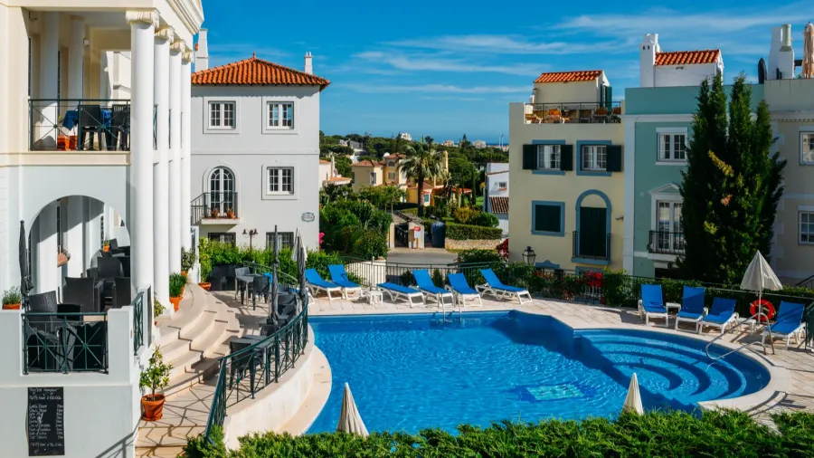the old village in algarve portugal is a collection of
