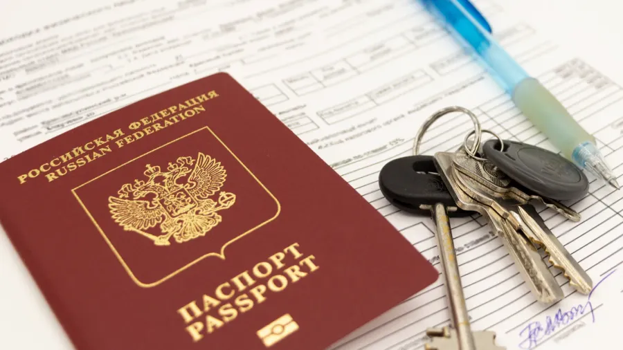 the russian passport contains documents to fill out and sign