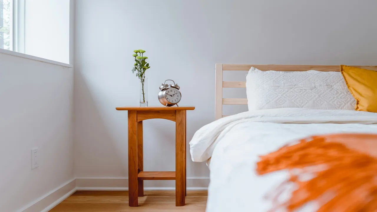 Alarm clock on nightstand