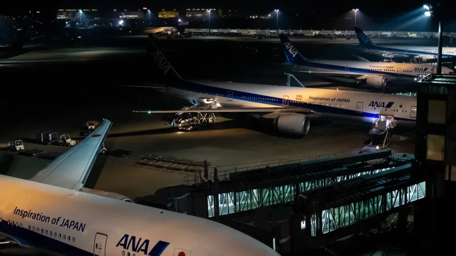 tokyo japan  26 5 2018 aircraft loading passengers while