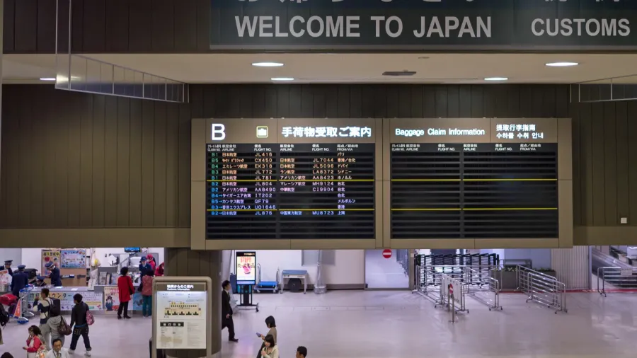 tokyo japan  circa march 2017 welcome to japan sign