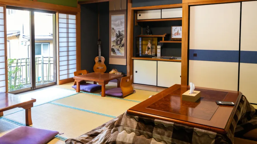 traditional ryokan japanese house interior