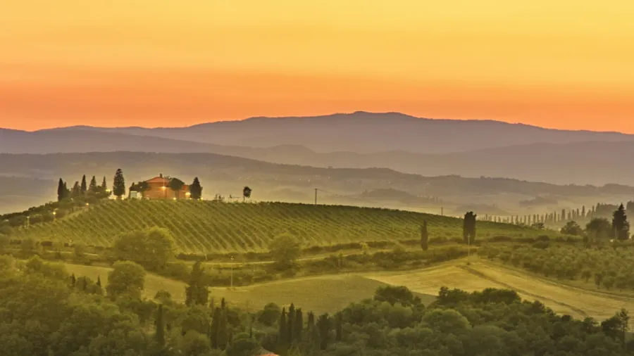 tuscany sunset