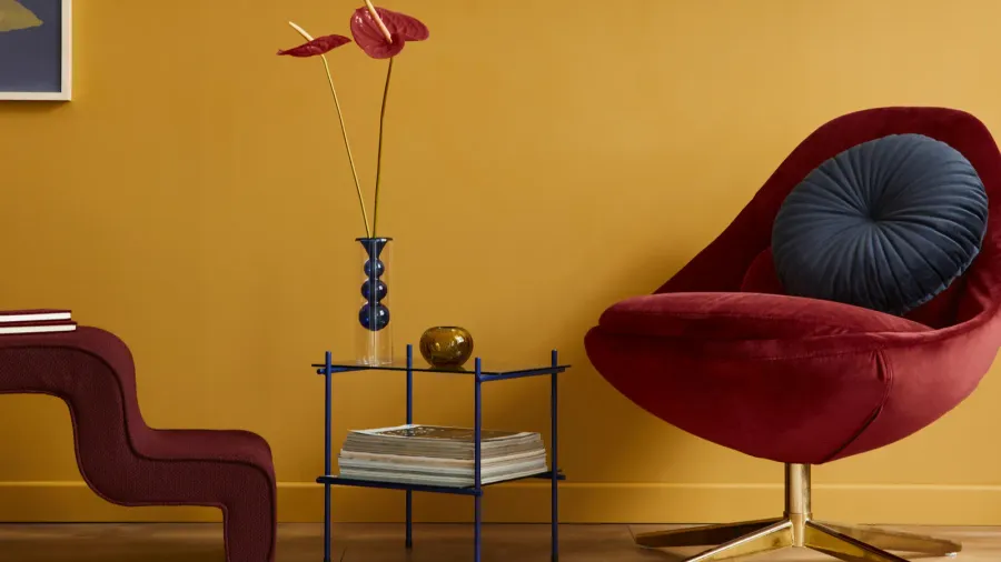 unique living room in modern style interior with mock up