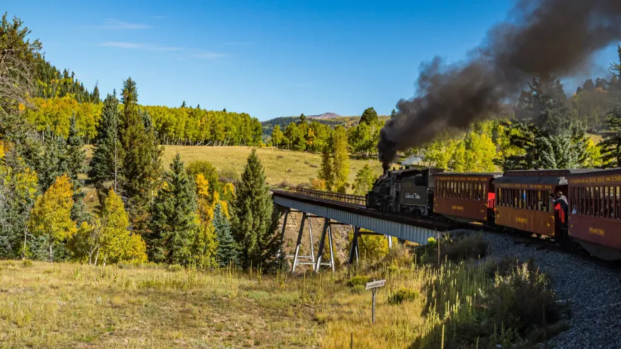 rocky mountains nm  usa  september 28 2016 cumbres