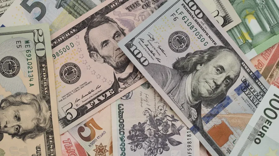 various currencies from countries spanning the world  financial crisis