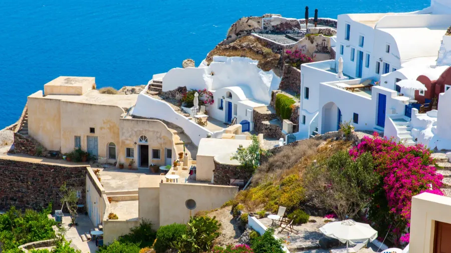 view of fira town
