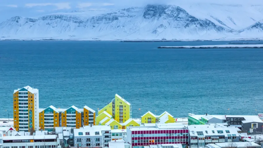 view of reykjavik iceland