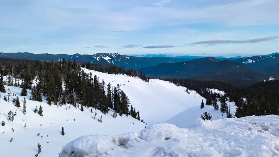 view of the mountains from the timberlaine plateau oregon the