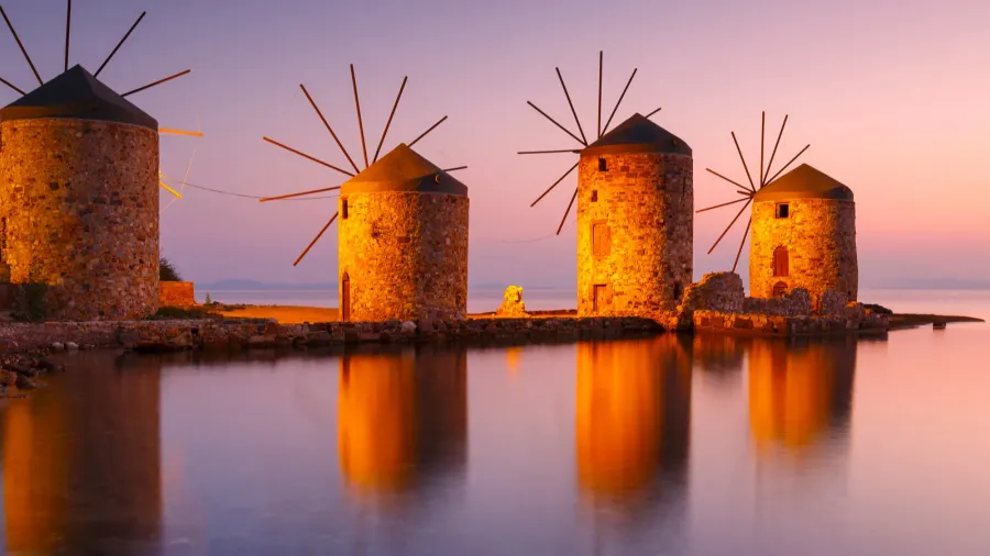 windmills of chios