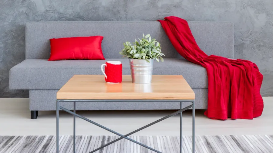 winter cosiness of a contemporary room decor