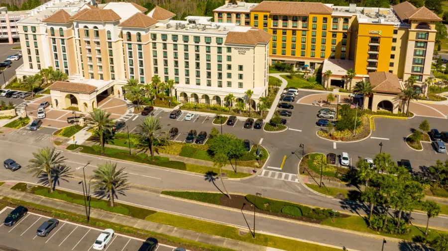winter garden fl usa  february 20 2022 aerial photo