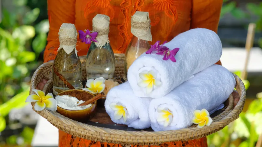woman at the spa concept