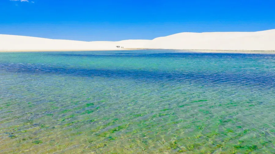 wonderful view of lencois maranhenses national park  santo amaro