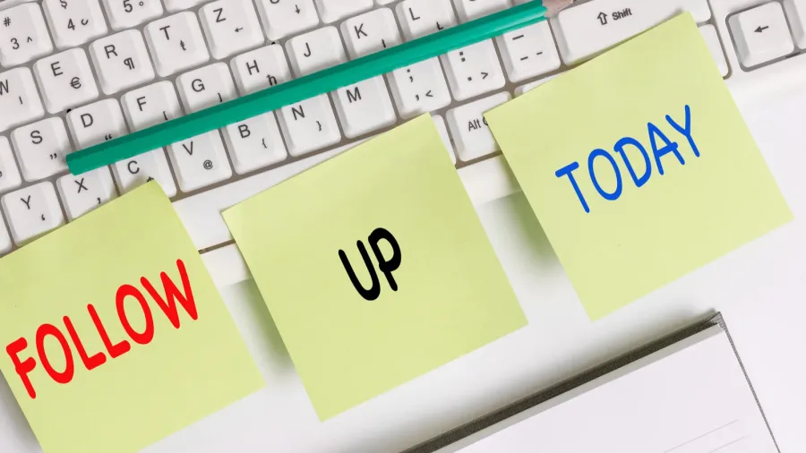 word writing text follow up business concept for a continuation