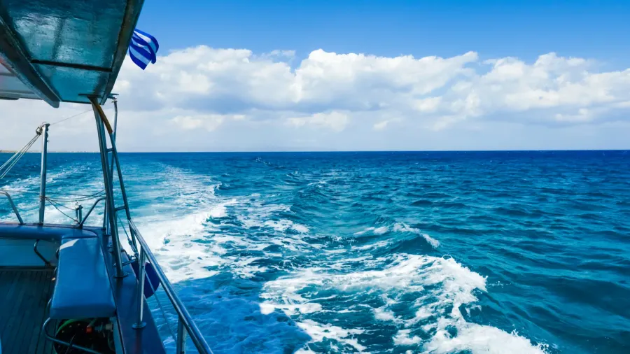 yacht sails on the sea