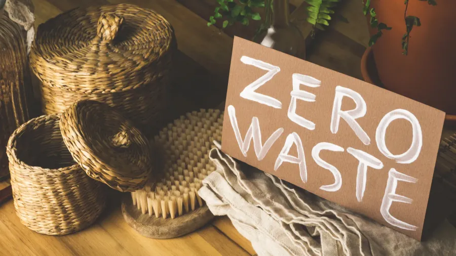 zero waste concept reusable household items