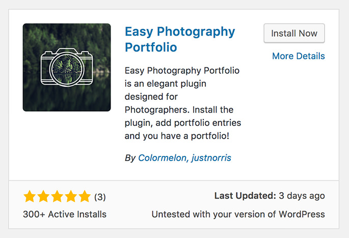 Easy Photography Portfolio - on WordPress.org