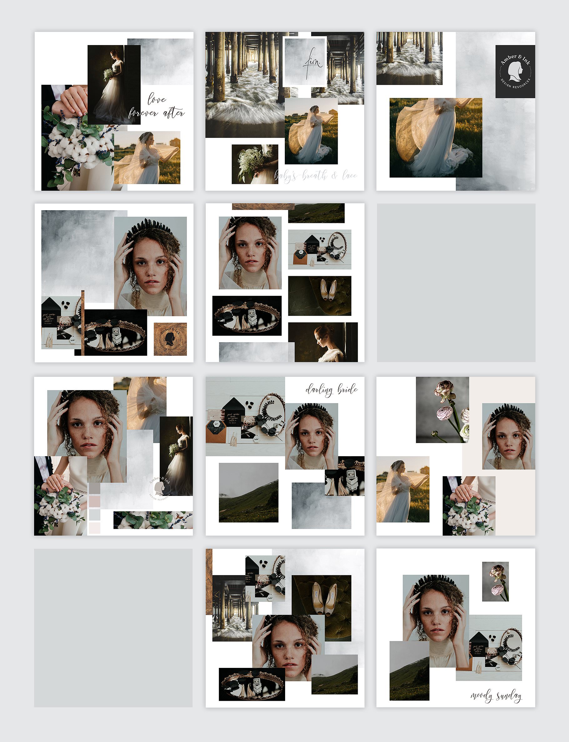 Instagram Post templates for photographers and designers.