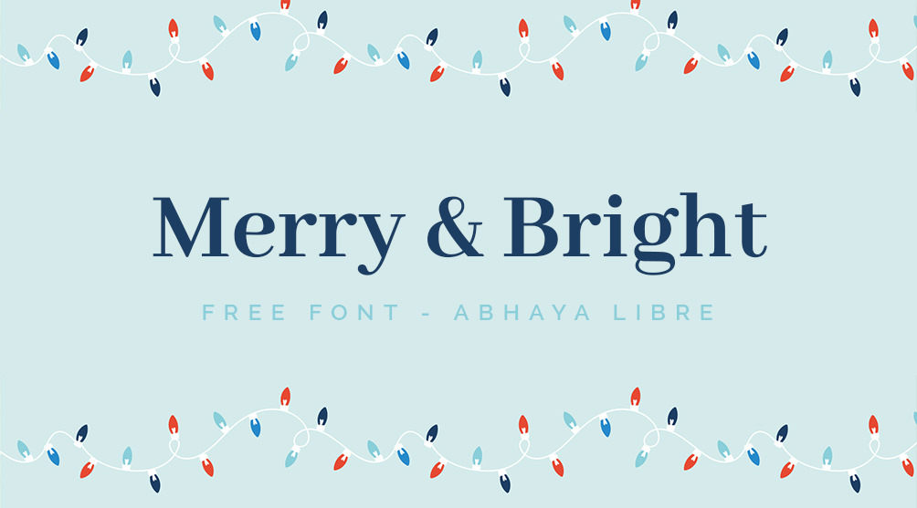 Free serif font for greeting cards and posters.