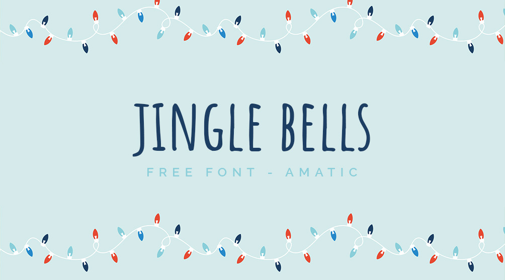 Free hand lettered font for festive occasions.