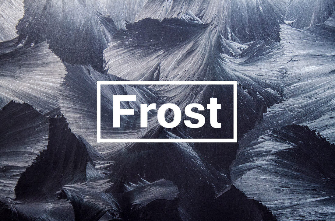 Real frost textures in various colors.