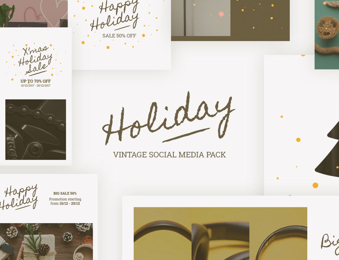 Free holiday templates for your social media.