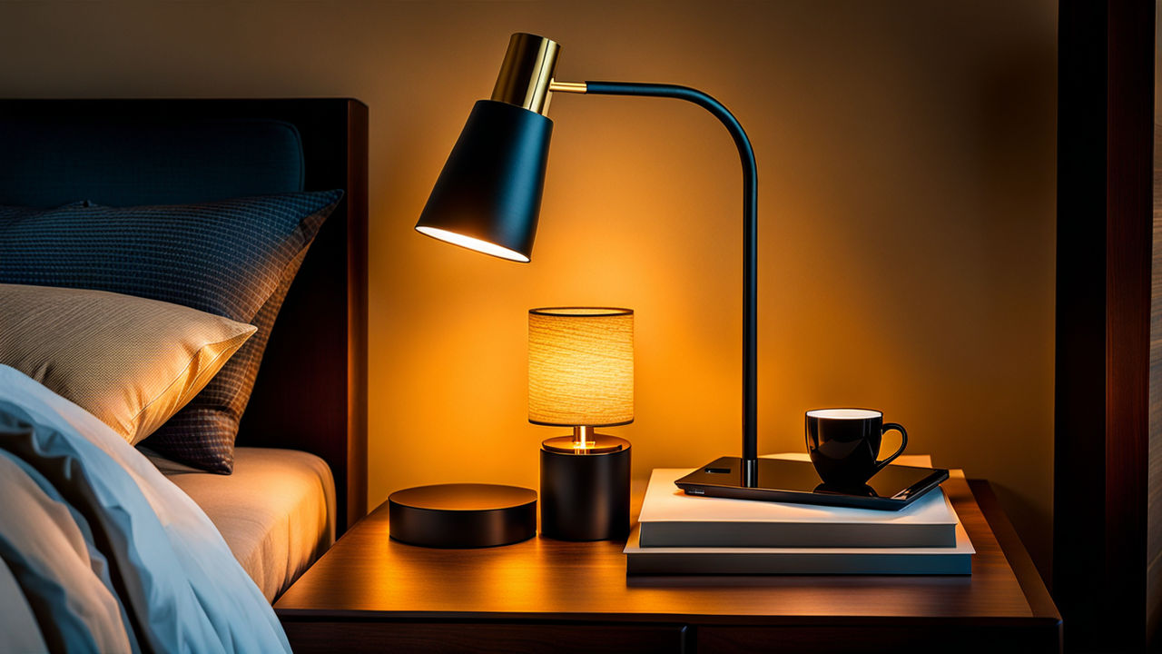 A reading lamp essential for nighttime readers